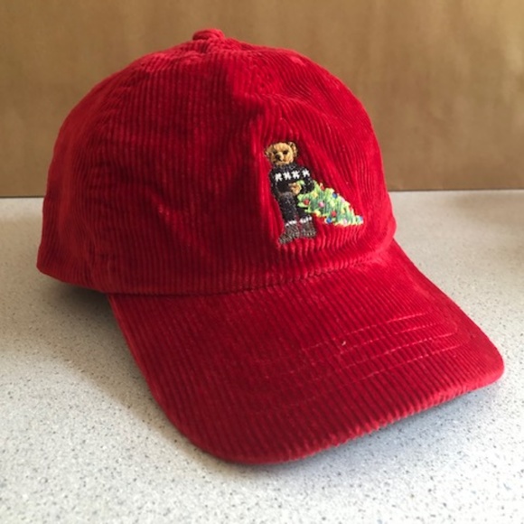 Polo Ralph Lauren Bear Corduroy Baseball Youth Cap - Picture 4 of 6